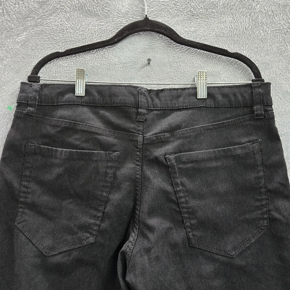IZOD Men Pants 34X32 Black Nylon Rayon Chino Golf Straight Fit Performance